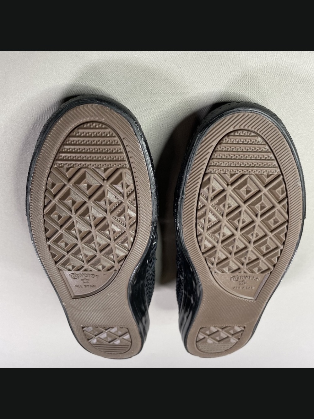 NEW Converse Shoes Womens 9 black woven dainty Mary Jane coquette street wear - Picture 8 of 11